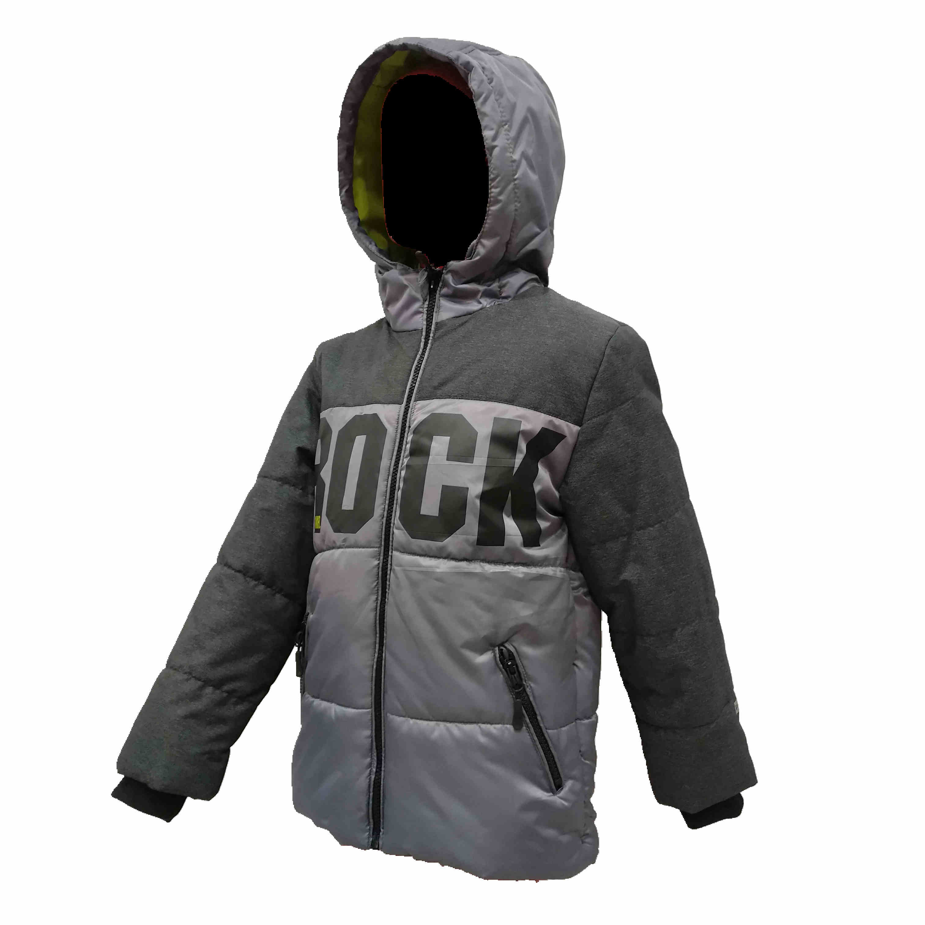 Boy's high quality padded coat waterproof windproof print jacket