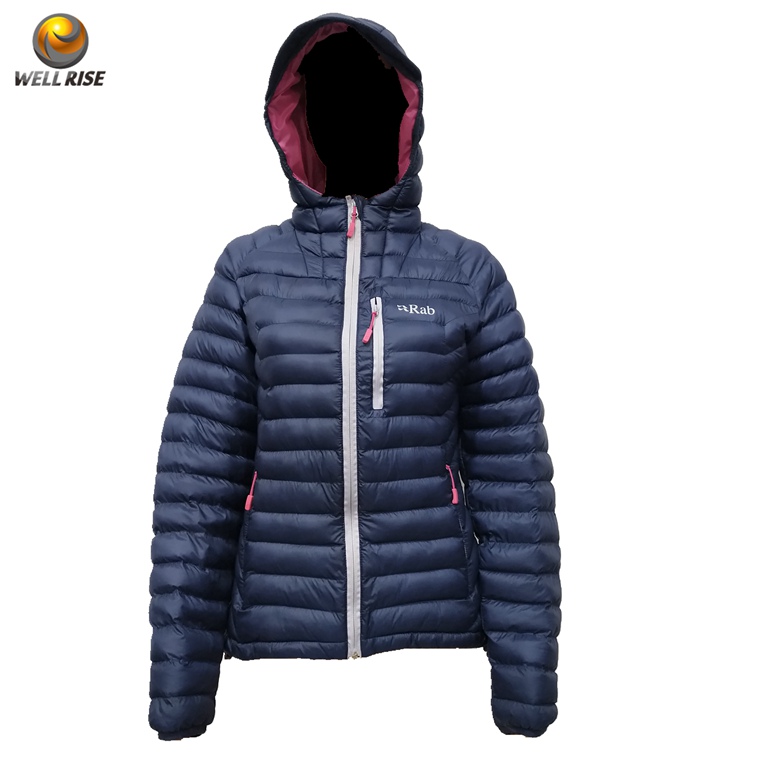 Multiple color women's padding jacket with waterproof windproof breathable fabric