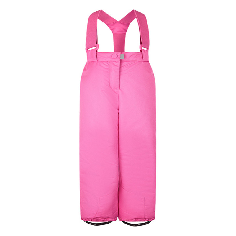 OEM waterproof snowboarding custom snow pants pink girl ski trousers high quality cargo pants suspenders for children