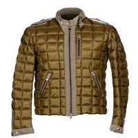 Fashion Solid Color Men's Autumn Winter Puffer Jacket Coat Plaid Cotton-padded Clothes Men's Jacket