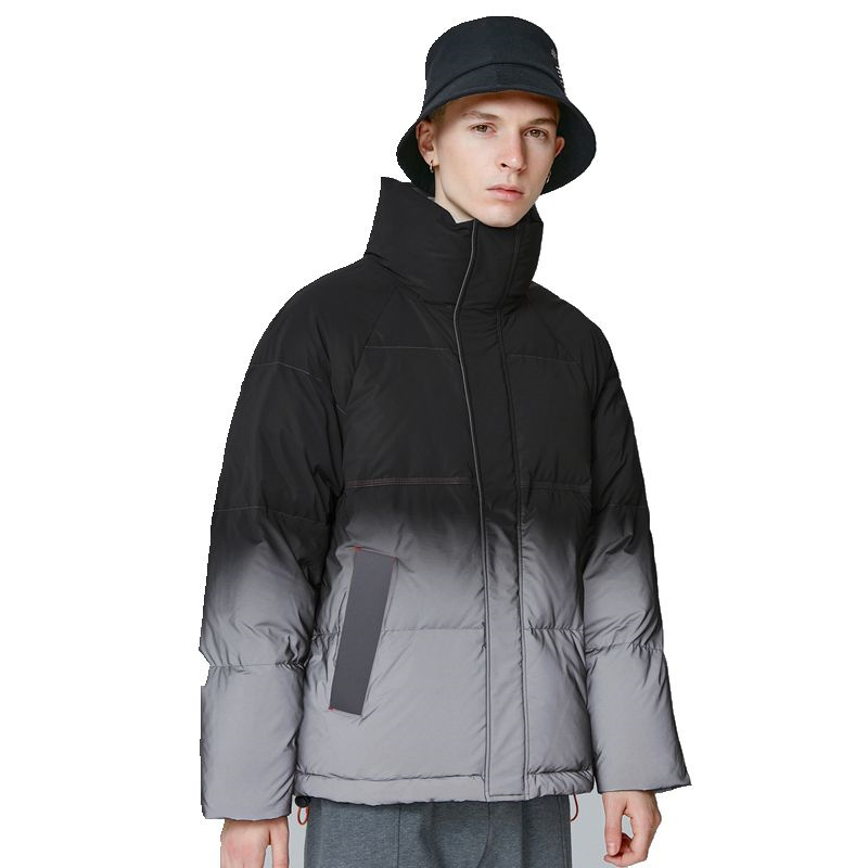 Reflective down jacket men warm coat winter for male padding jacket
